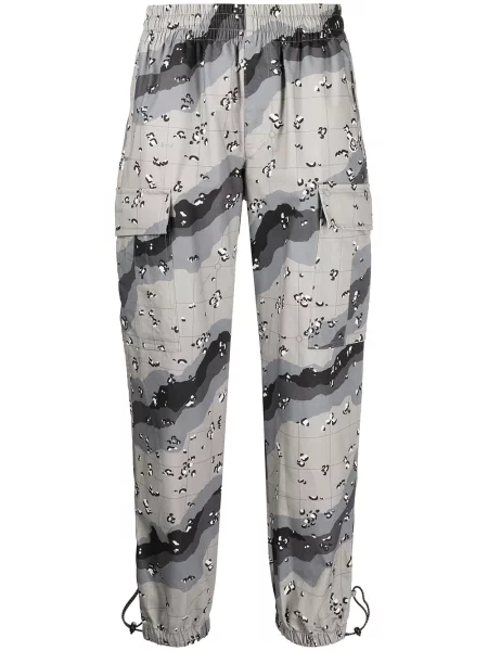 Pantaloni cargo Billionaire Boys Club cu imagine cu model camuflaj gri