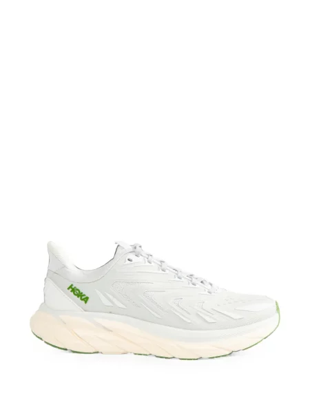 Sneakerși Hoka cu șireturi din dantelă alb
