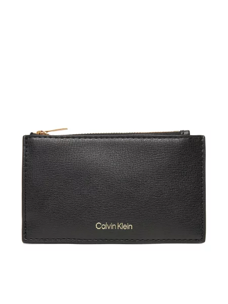 Wallet Calvin Klein Foil Logo Top Cardcase Black Universal črna