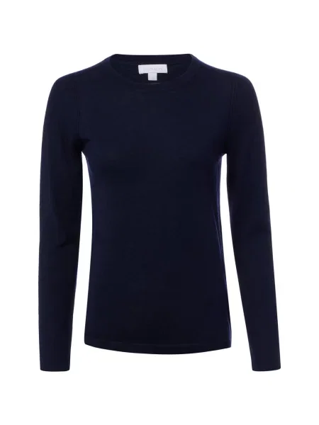 Brookshire Sweter z dzianiny merino Kobiety Wełna S niebieski