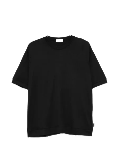 Tricou Paolo Pecora cu decolteu rotund negru