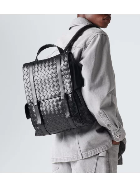 Rucsac Bottega Veneta din piele negru