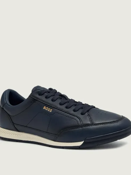 BOSS BLACK Teniși din piele Nitan_Lowp_bu negru