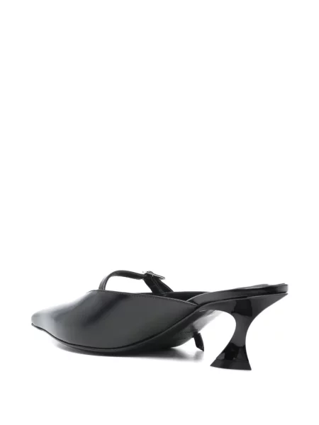 Sandale Mugler din piele negru