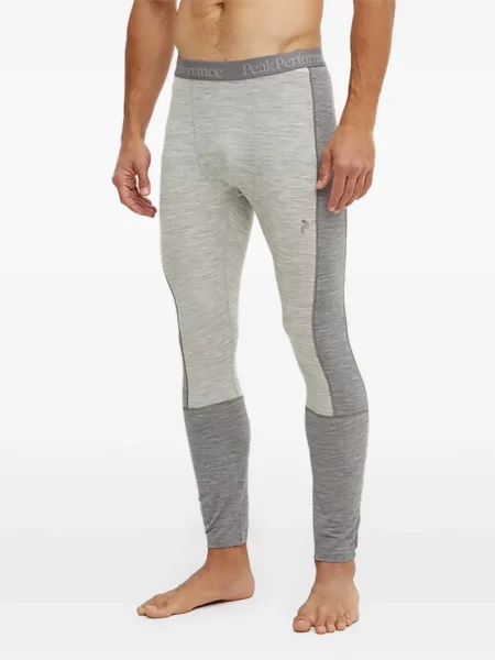 Leggings Peak Performance cu autograf gri