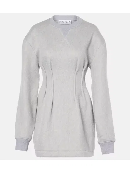 Rochie Jw Anderson din jerseu de costum gri
