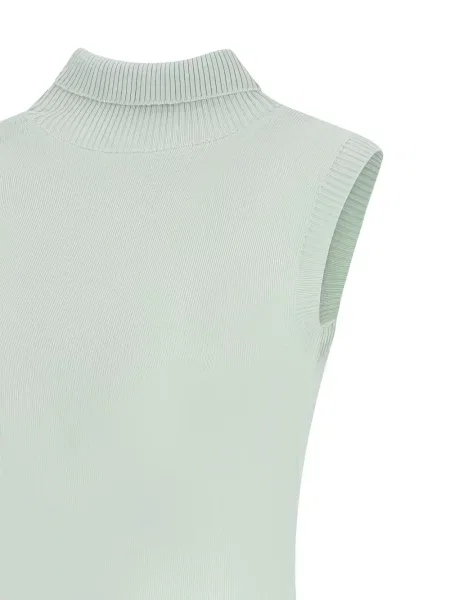 Pulover Sportmax fără mâneci verde
