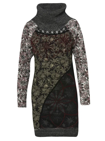 KOROSHI Rochie tricotat mai multe culori negru