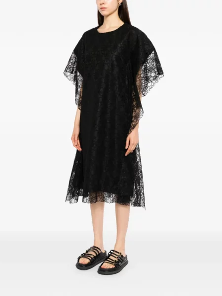 Midi šaty Comme Des Garçons čierna