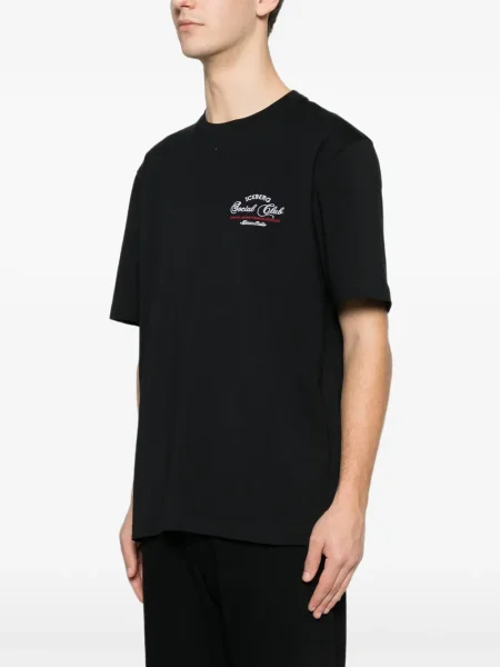 Tricou Iceberg cu decolteu în U negru