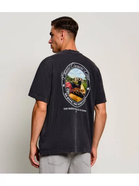 Baron Filou Tricou Baron Is Back In Town | Oversize fit negru