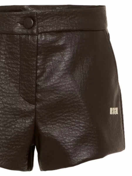 Szorty dziecięce Msgm brązowe