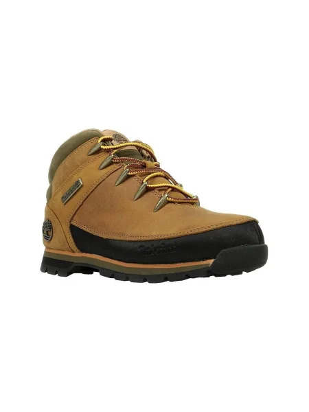 Čipkované členkové topánky Timberland hnedá