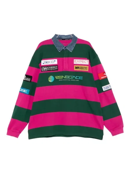 Pruhované polotričko Martine Rose zelené