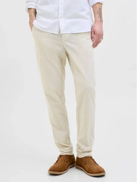 Jack & Jones Pantaloni chino Stace Écru Tapered Fit