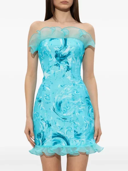 Sukienka jeansowa Versace Jeans Couture niebieska