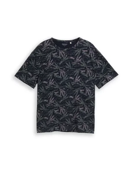 TOM TAILOR Majica mornarska / temno / zelena siva