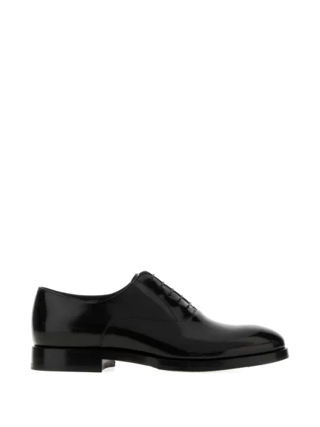 Oxford Brunello Cucinelli din piele negru