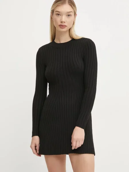 Šaty Hollister Co. mini černá