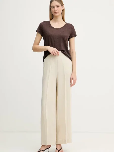 United Colors of Benetton футболка лляна