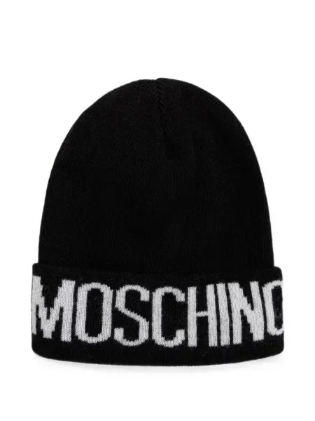Căciulă Moschino cu autograf negru