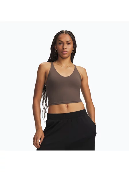 Tricou de antrenament pentru femei Under Armour Meridian Support Tank peppercorn/peppercorn