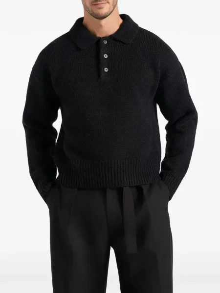 Tricou polo Manière De Voir de lână negru