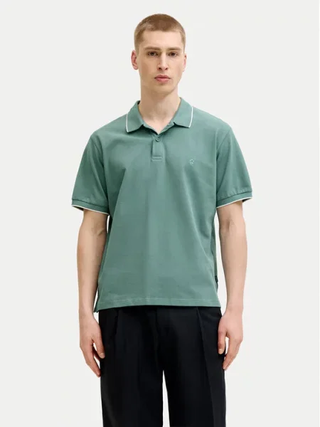 Jack & Jones Tricou polo Weston verde