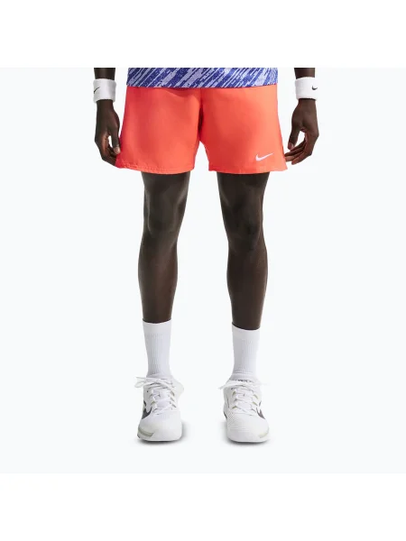 Тенісні шорти Nike Court Dri-Fit Victory 7" turf orange/white білі