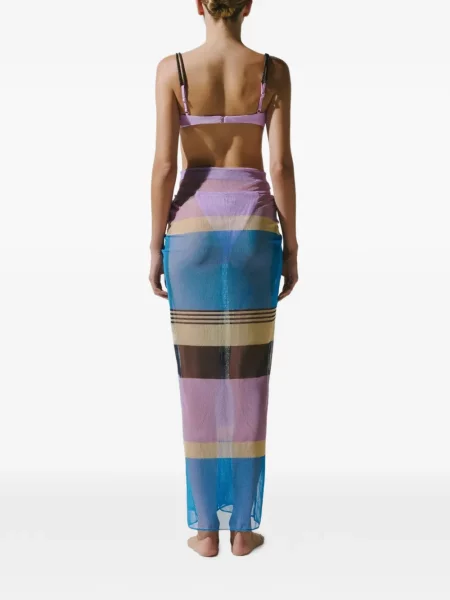 Fusta maxi Baobab drapată violet