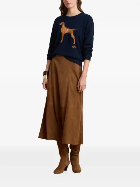 Lung pulover Lauren Ralph Lauren albastru