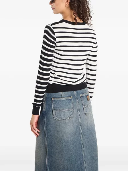 Pulover Desigual cu dungi negru