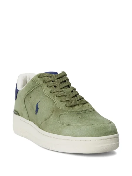 Πλεκτή μακρύς φόρεμα σε στυλ πουκάμισου Polo Ralph Lauren με halter λαιμόκοψη λευκό