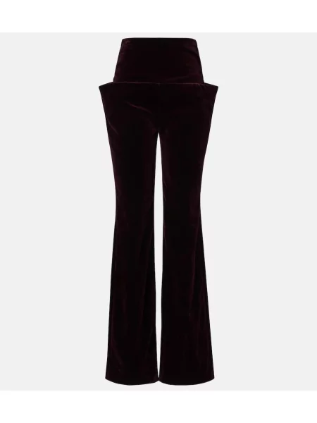 Pantaloni Alaïa de catifea