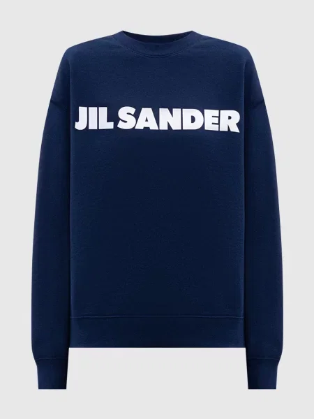 Свитшот Jil Sander с принтом синий