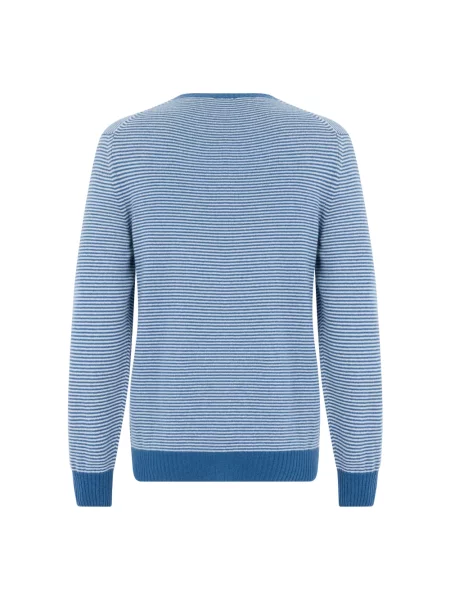 Sweter Fedeli z kaszmiru niebieski