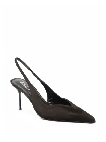 Pantofi cu toc Paris Texas slingback maro