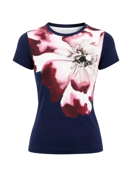 Tricou Ted Baker cu model floral cu imagine albastru