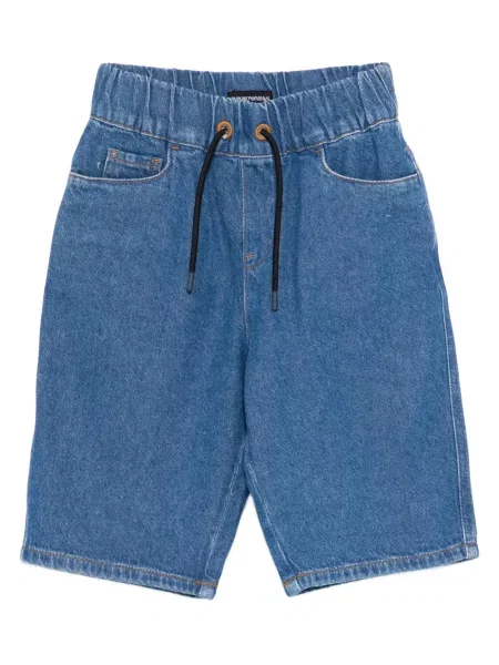 Szorty jeansowe dziecięce Emporio Armani niebieskie