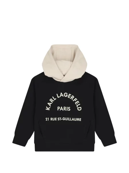 Bluza z kapturem dziecięca Karl Lagerfeld czarna