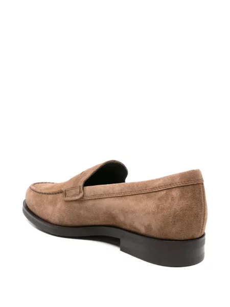 Pantofi loafer Tod's din piele de căprioară maro