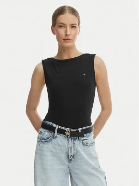 Top Tommy Hilfiger černý