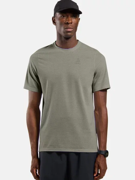 Koszulka z krótkim rękawem ODLO T-shirt crew neck ESSENTIAL LINENCOOL M szara