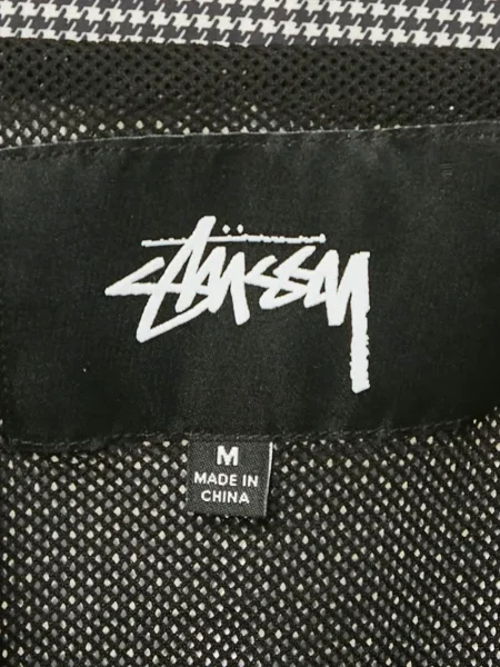 Bunda Stussy s pepito vzorem černá