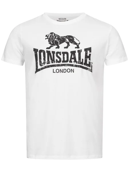 LONSDALE Tricou negru alb