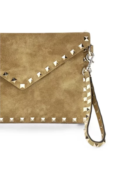 Clutch Valentino Garavani σουέτ