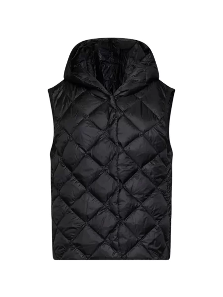 Vestă Weekend Max Mara cu glugă negru