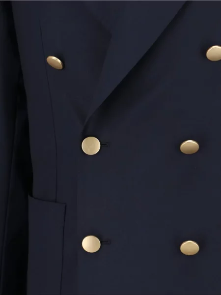 Vuneni blejzer Tagliatore dvoredan plava