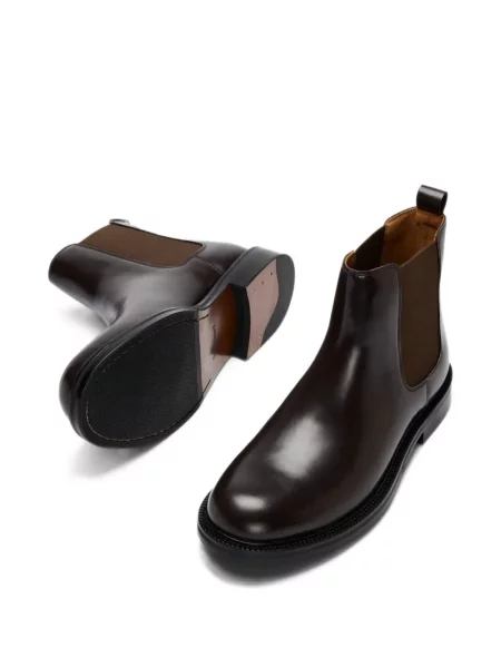 Botine chelsea Selected din piele maro