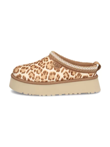 Kožené papuče UGG W Tazz Plains hnědé
